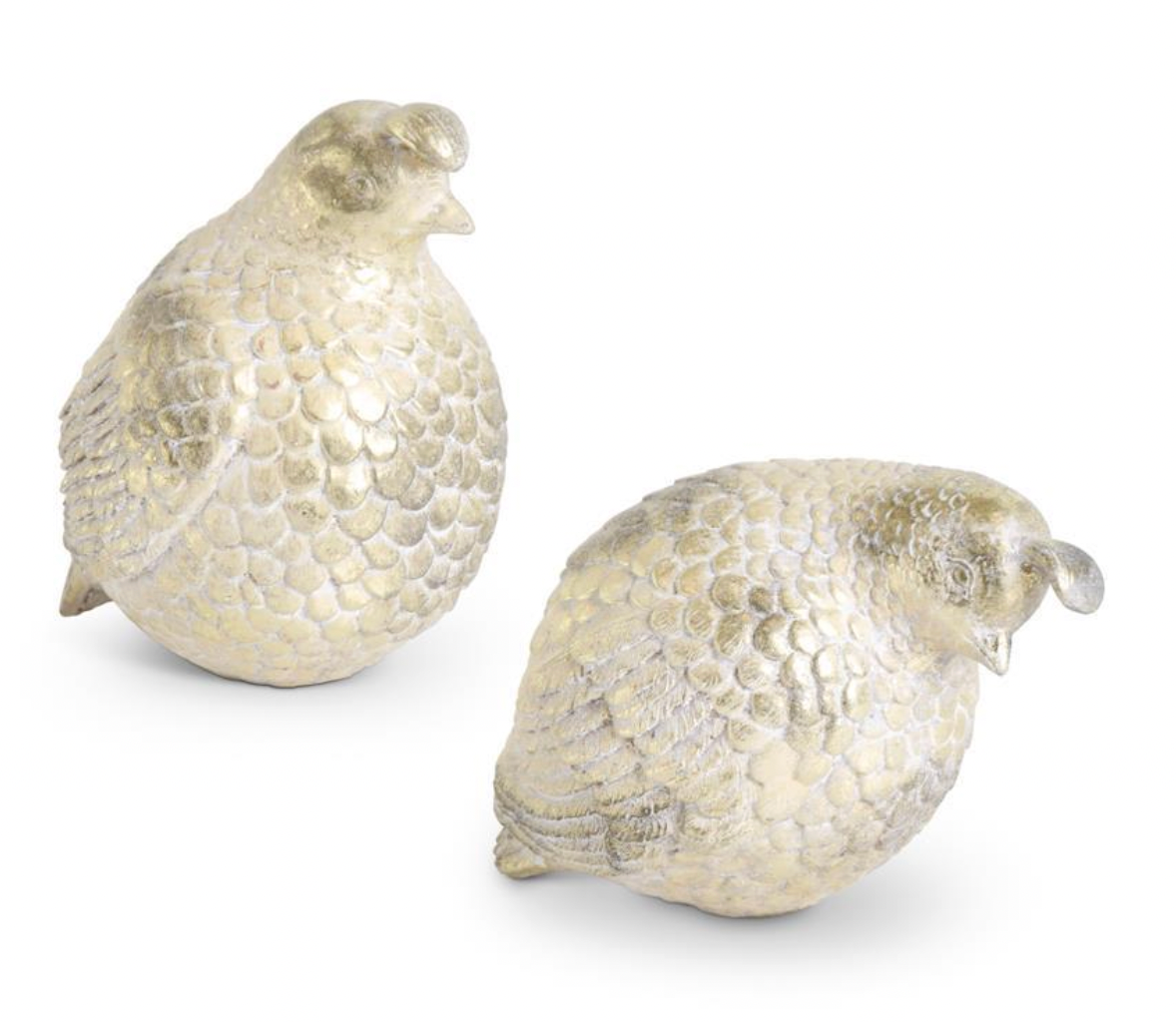Gold Resin Partridge