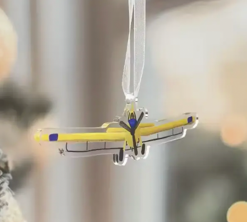 Crop Duster Acrylic Ornament