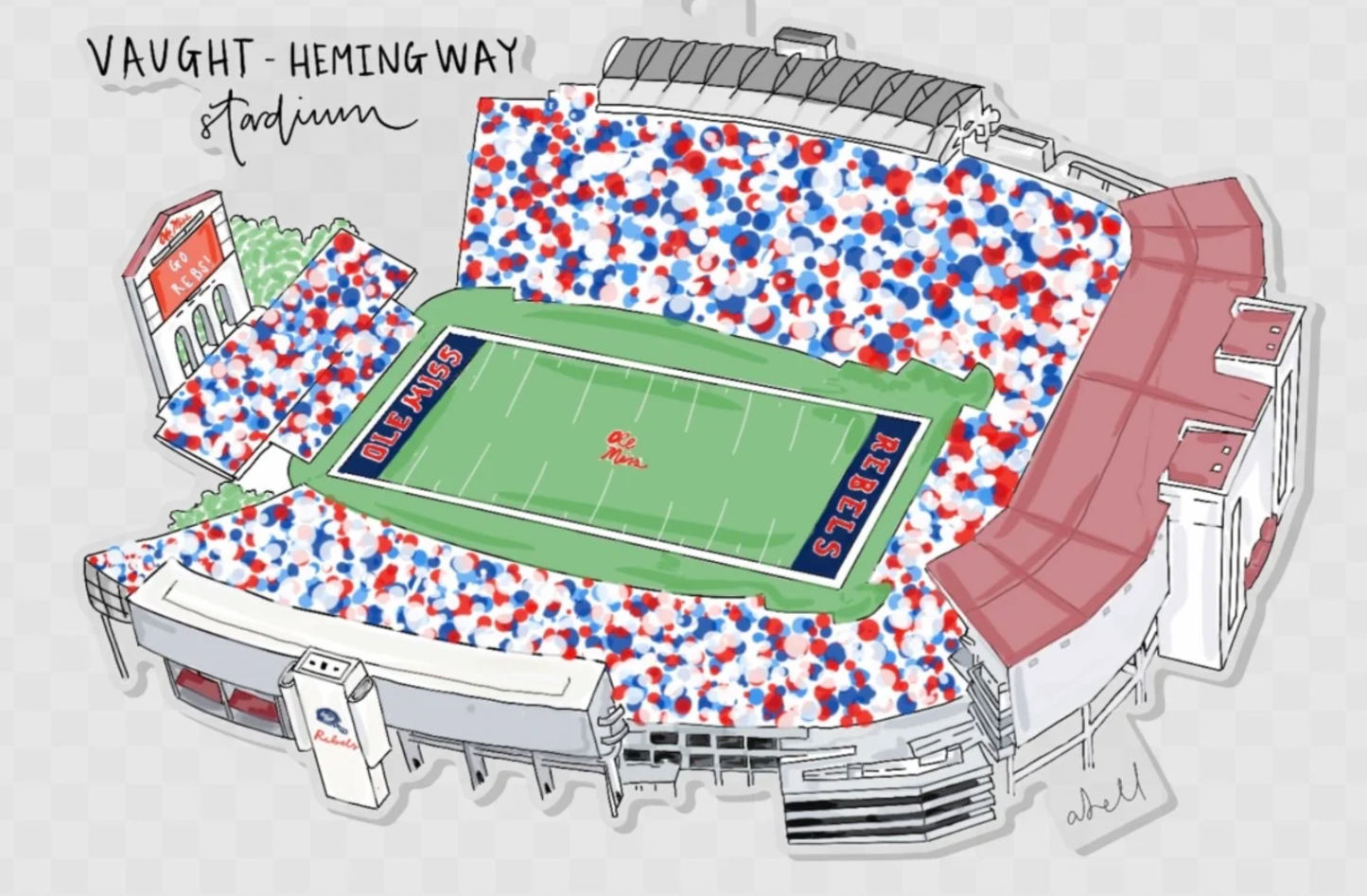 Stadium Acrylic Ornament