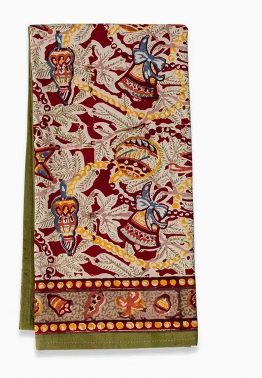 Noel Red & Green Kitchen Towel
