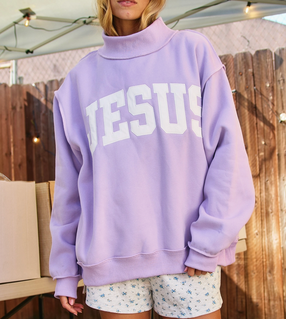 Jesus Mockneck Sweatshirt