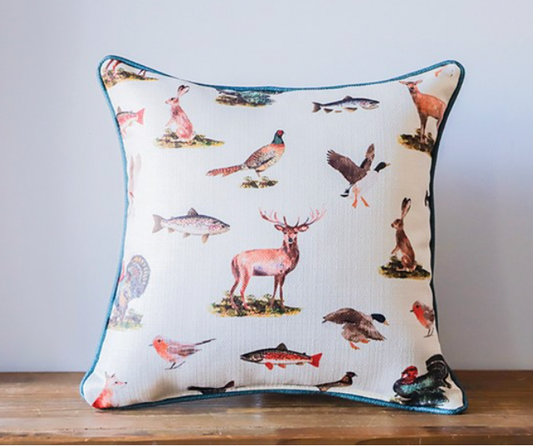 Wildlife Pattern Pillow