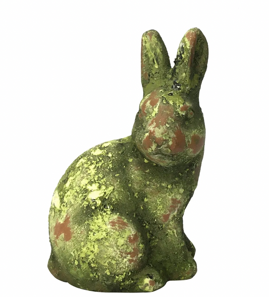 Mossy Cement Rabbit