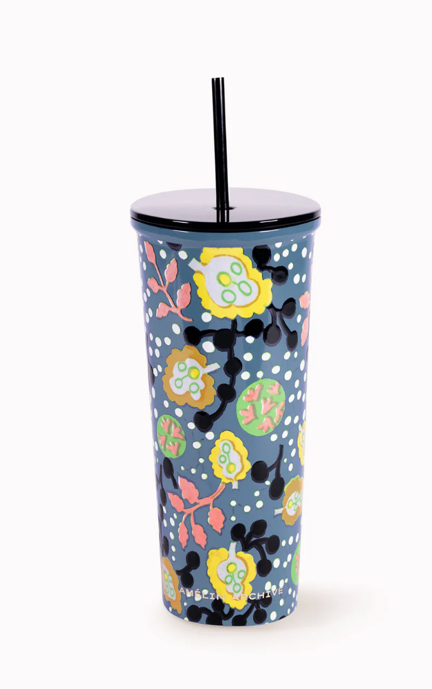 Floral Stainless Steel Tumbler