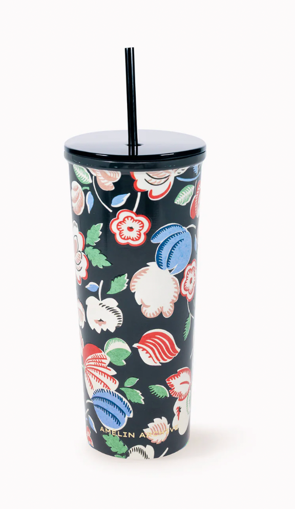 Floral Stainless Steel Tumbler