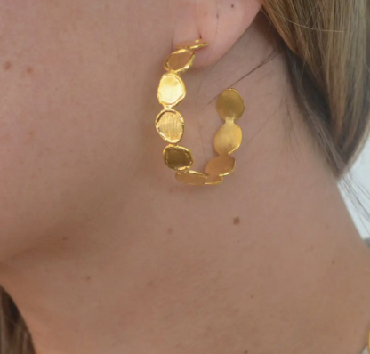 Coins Hoop Earring