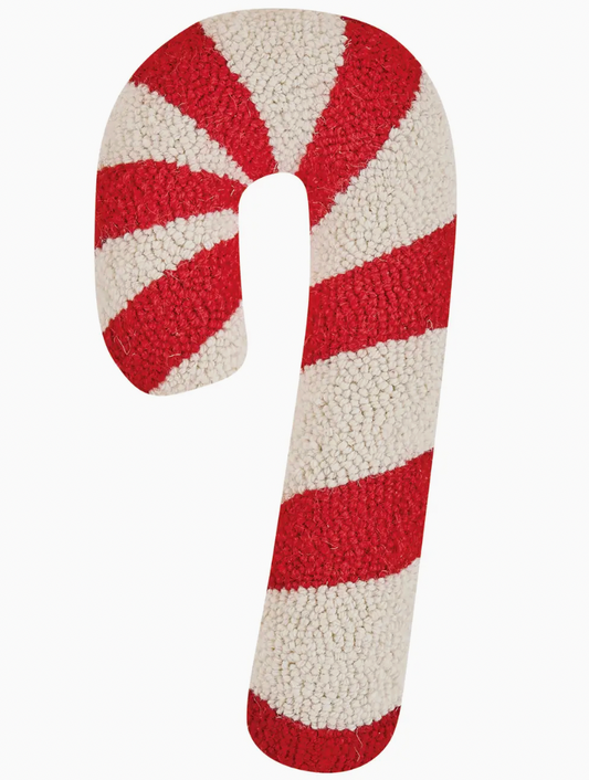 Candy Cane Shaped Hook Pillow