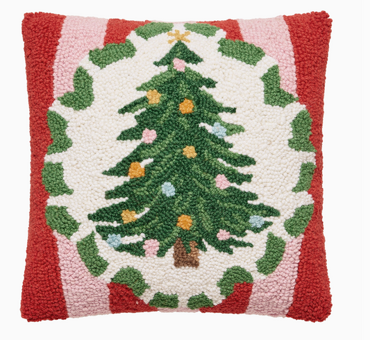 Holiday Frames Tree Hook Pillow