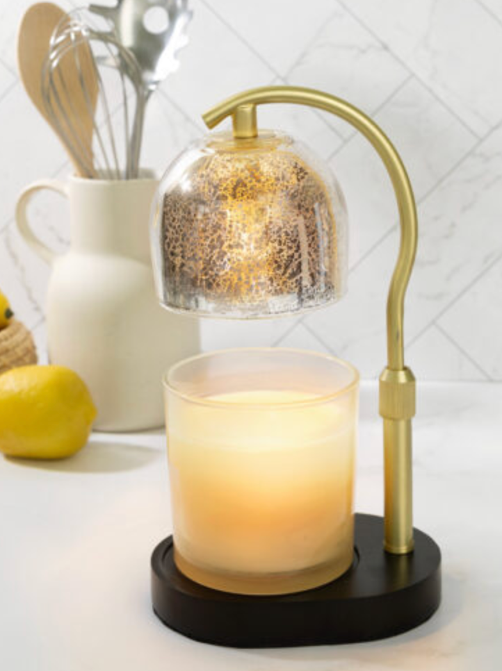 Mercury Glass Candle Warmer Lamp