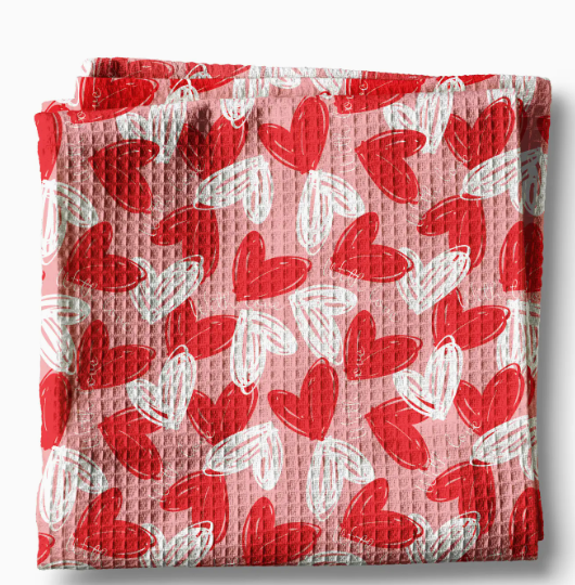 Abstract Heart Kitchen Towel