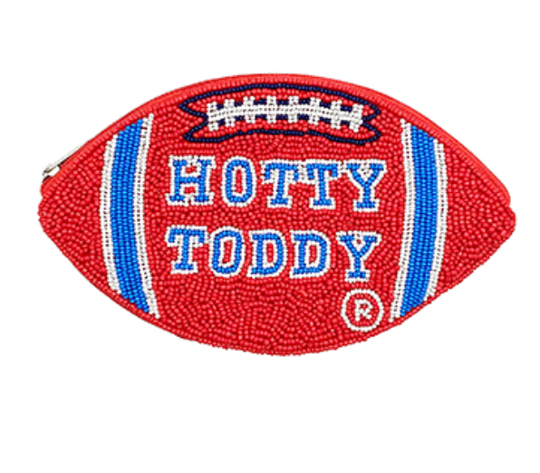 Hotty Toddy Football Coin Pouch