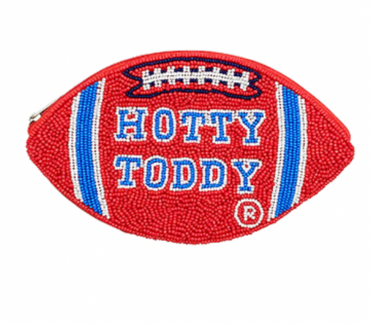 Hotty Toddy Football Coin Pouch