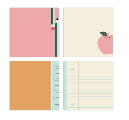 Book Smarts Square Notepad