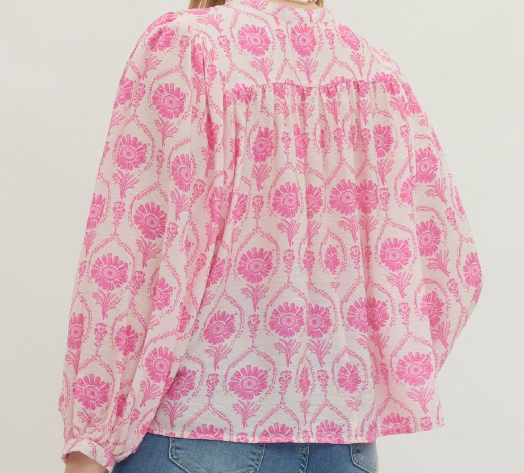 Poeta Pink Blouse