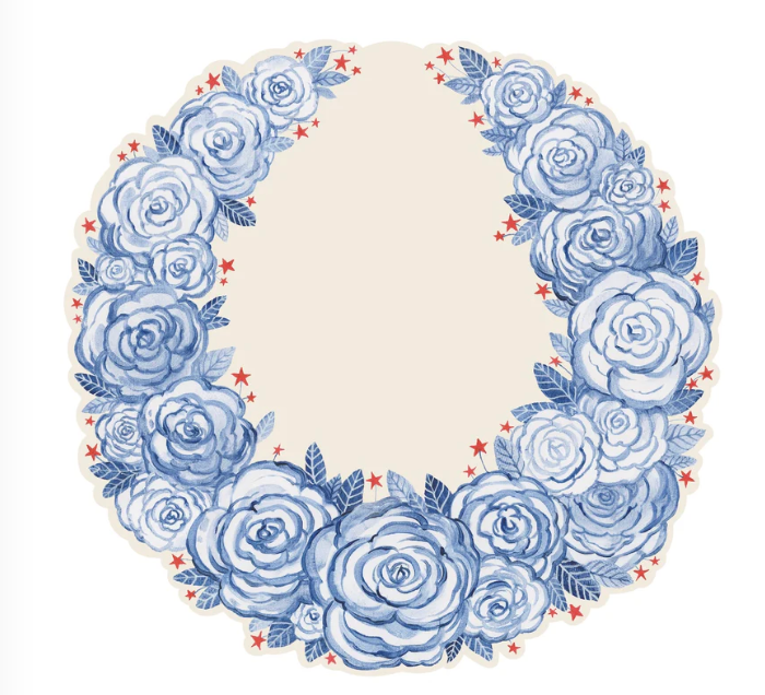American Floral Wreath Placemat