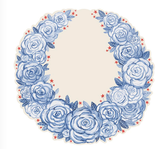 American Floral Wreath Placemat