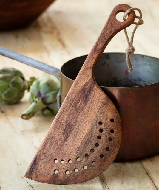 Wooden Pasta Pot Strainer