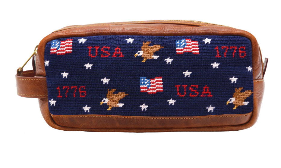 Americana Pattern Toiletry Bag