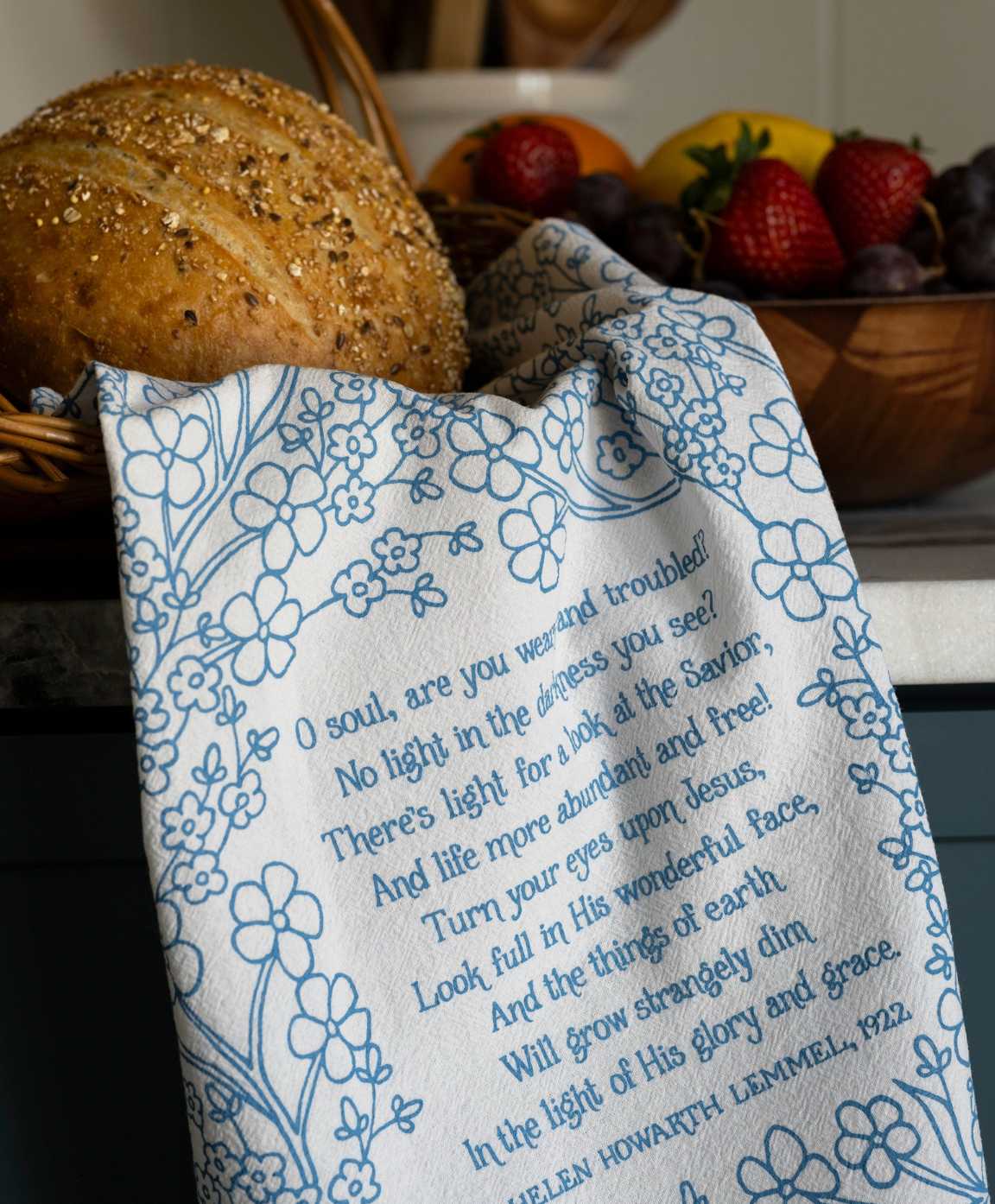 Turn Your Eyes Upon Jesus Tea Towel