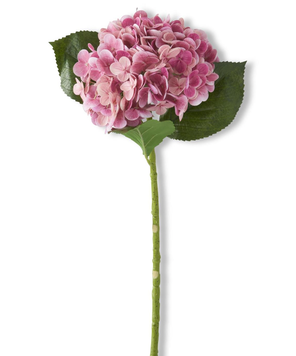 20" Dark Pink Real Touch Hydrangea Stem