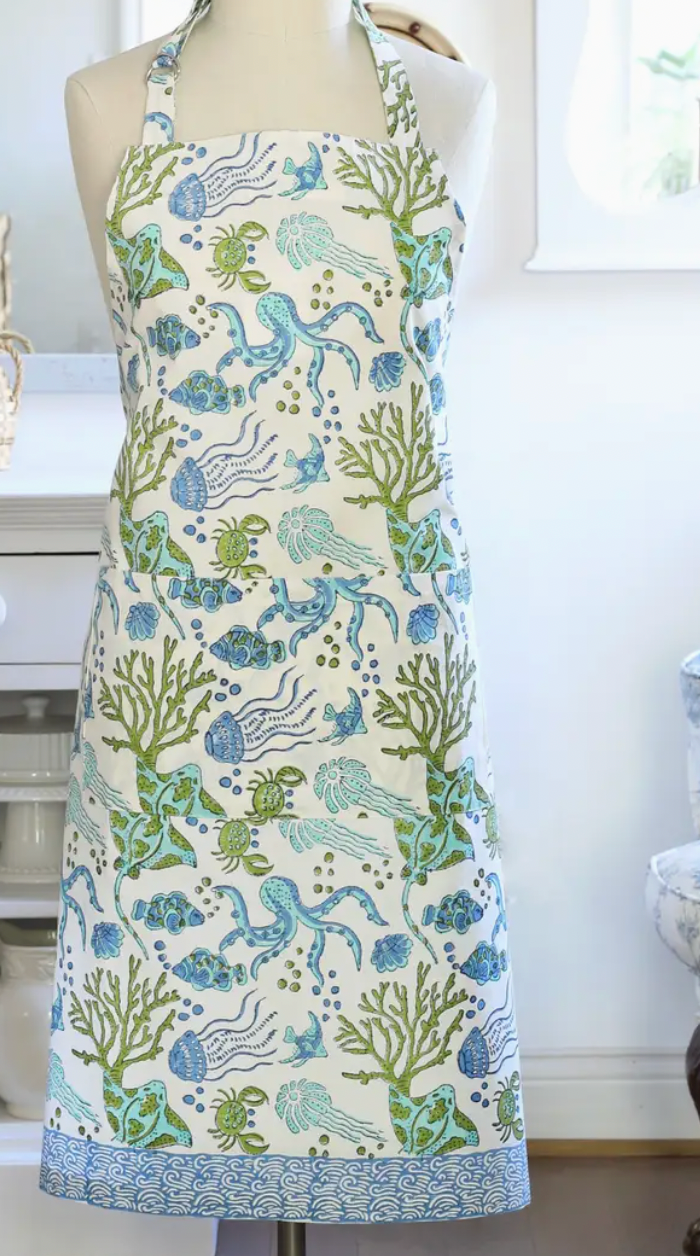 Block Printed Aprons